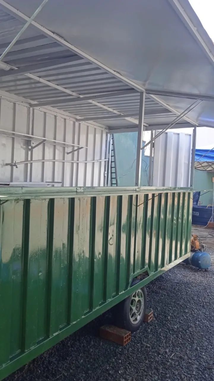 Trailer / Carretinha para Lanches e Comércio - Estrutura em Metal - Foto 3