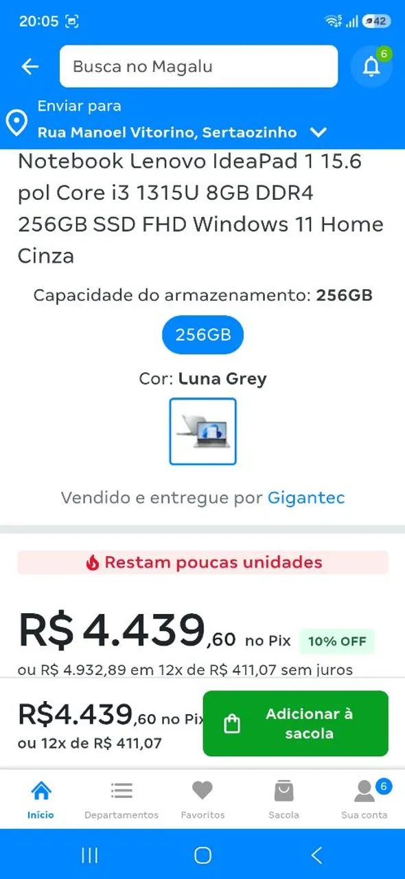 Notebook lenovo