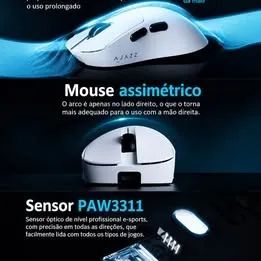 Mouse Gamer Ajazz AJ179 V2 Sem fio - Periféricos e Acessórios de