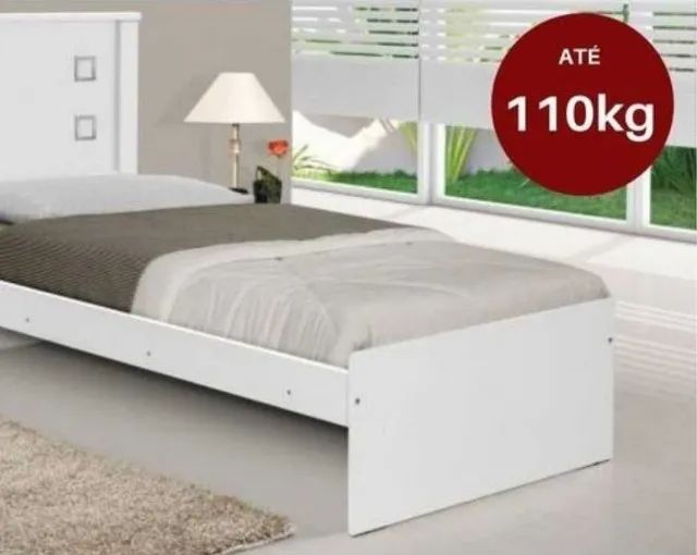 Bicama Cama + Auxiliar Barcelona Branco Tebarrot  - Foto 3