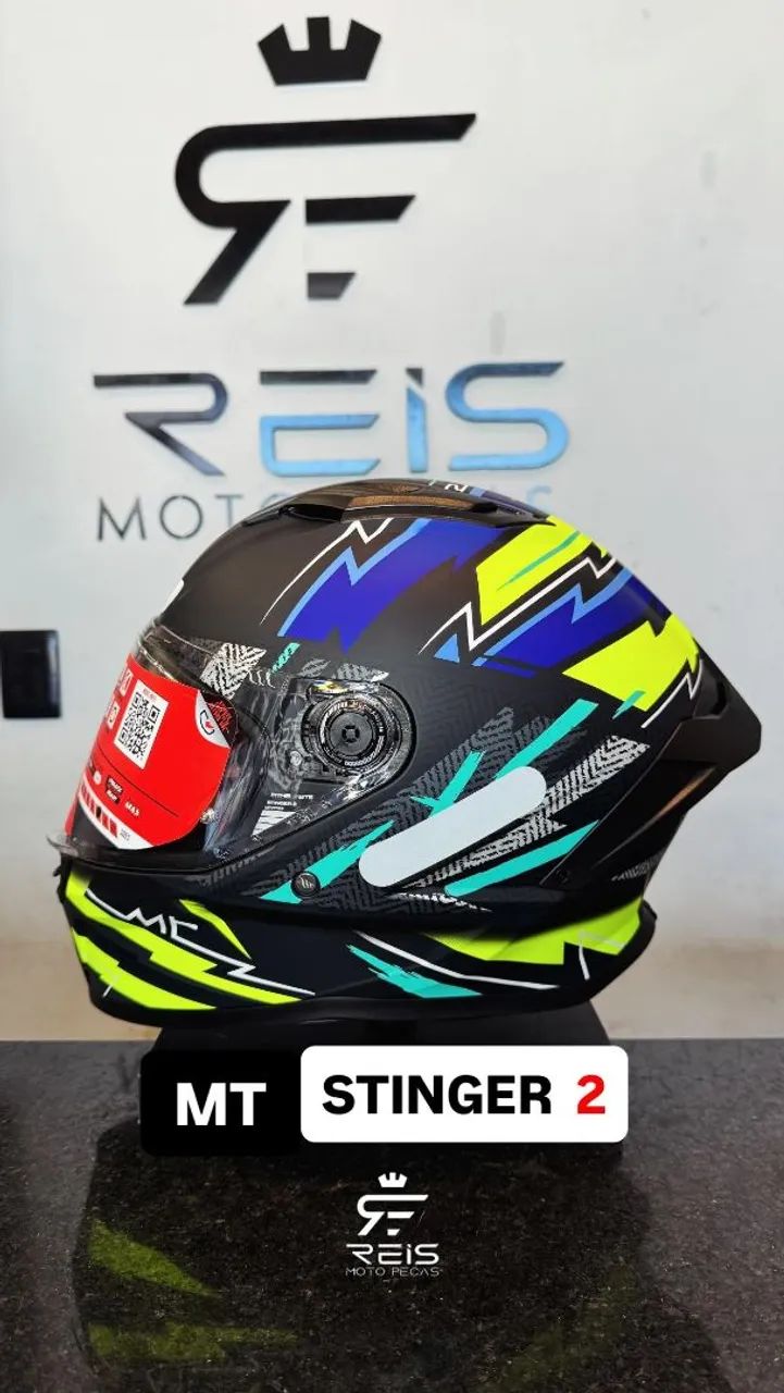 CAPACETE MT HELMETS STINGER E TARGO S - Foto 2