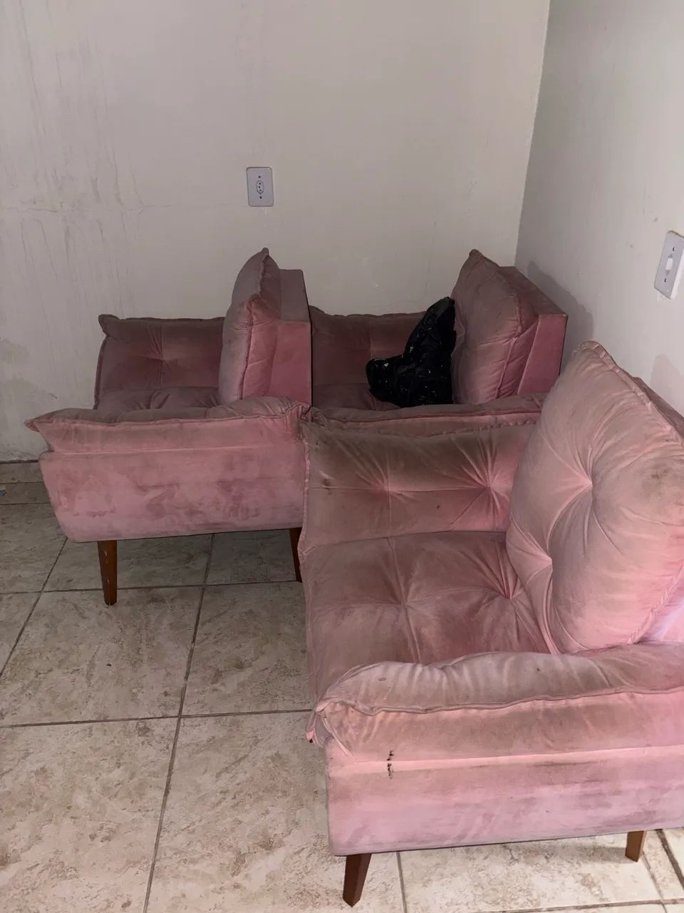 Poltronas rosa usadas  - Foto 3