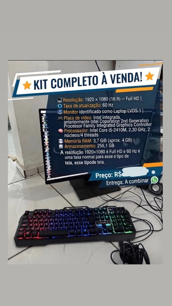Computador a venda completo ótimo para o dia a dia e estudos.  - Foto 5