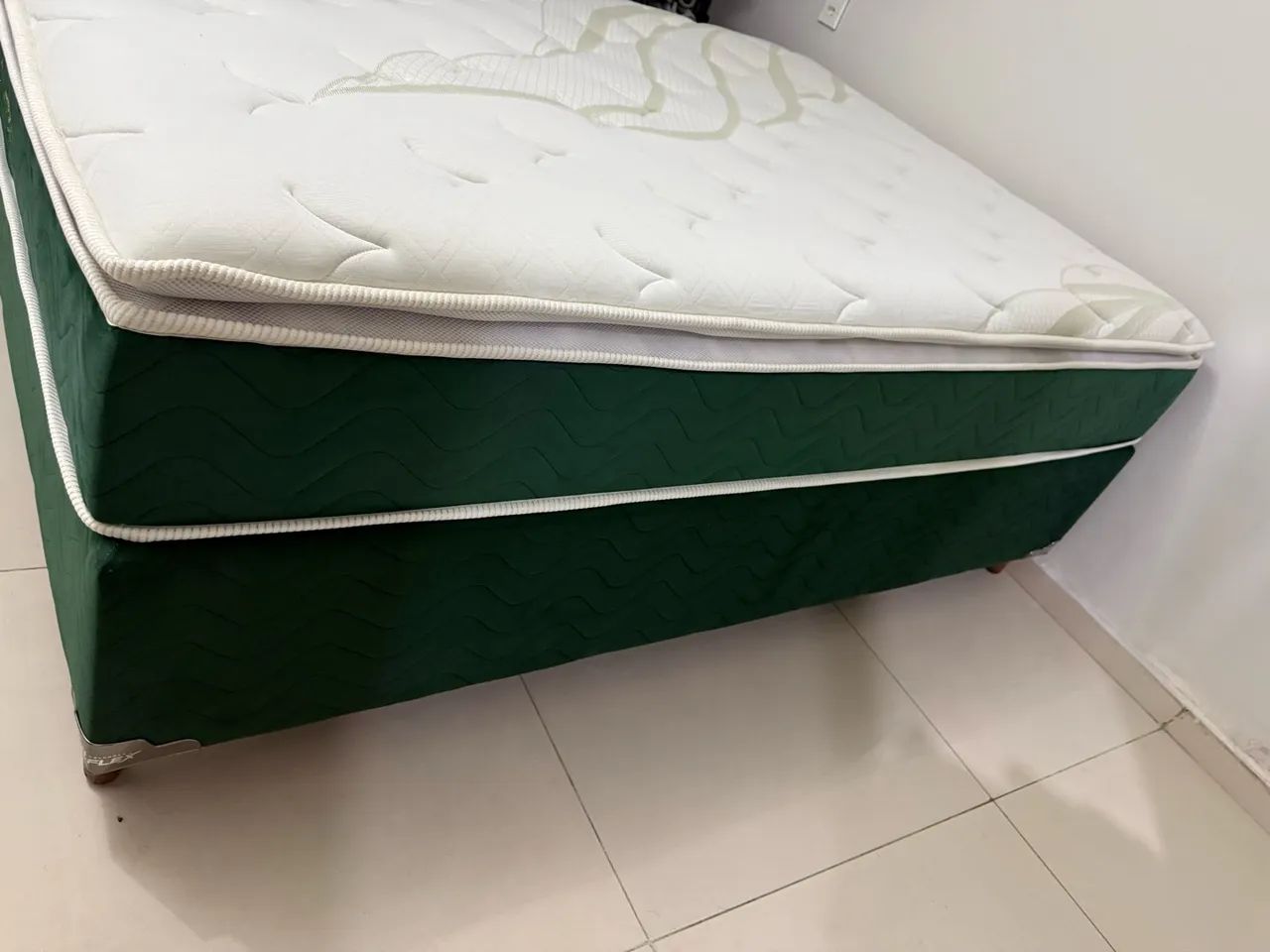 Cama Box all green solft flex com pillow  - Foto 4