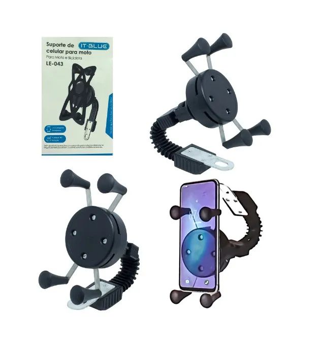 Suporte Celular Moto com Garra Aranha - Foto 7