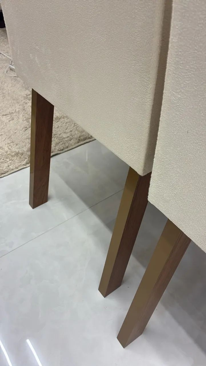 Mesa com quatro cadeiras 120x80 - Foto 4