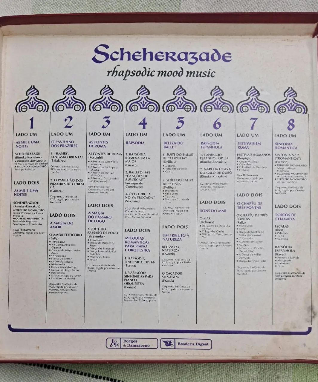 Box "Scheherazade" com 8 vinis da Reader's Digest  - Foto 2