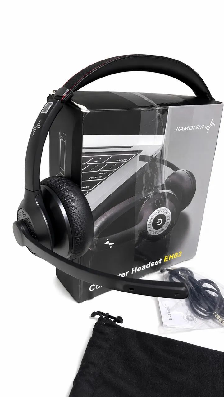 Headset JIAMQISHI EH02 Bluetooth Sem Fio com Microfone e Cancelamento de Ruído - Foto 2