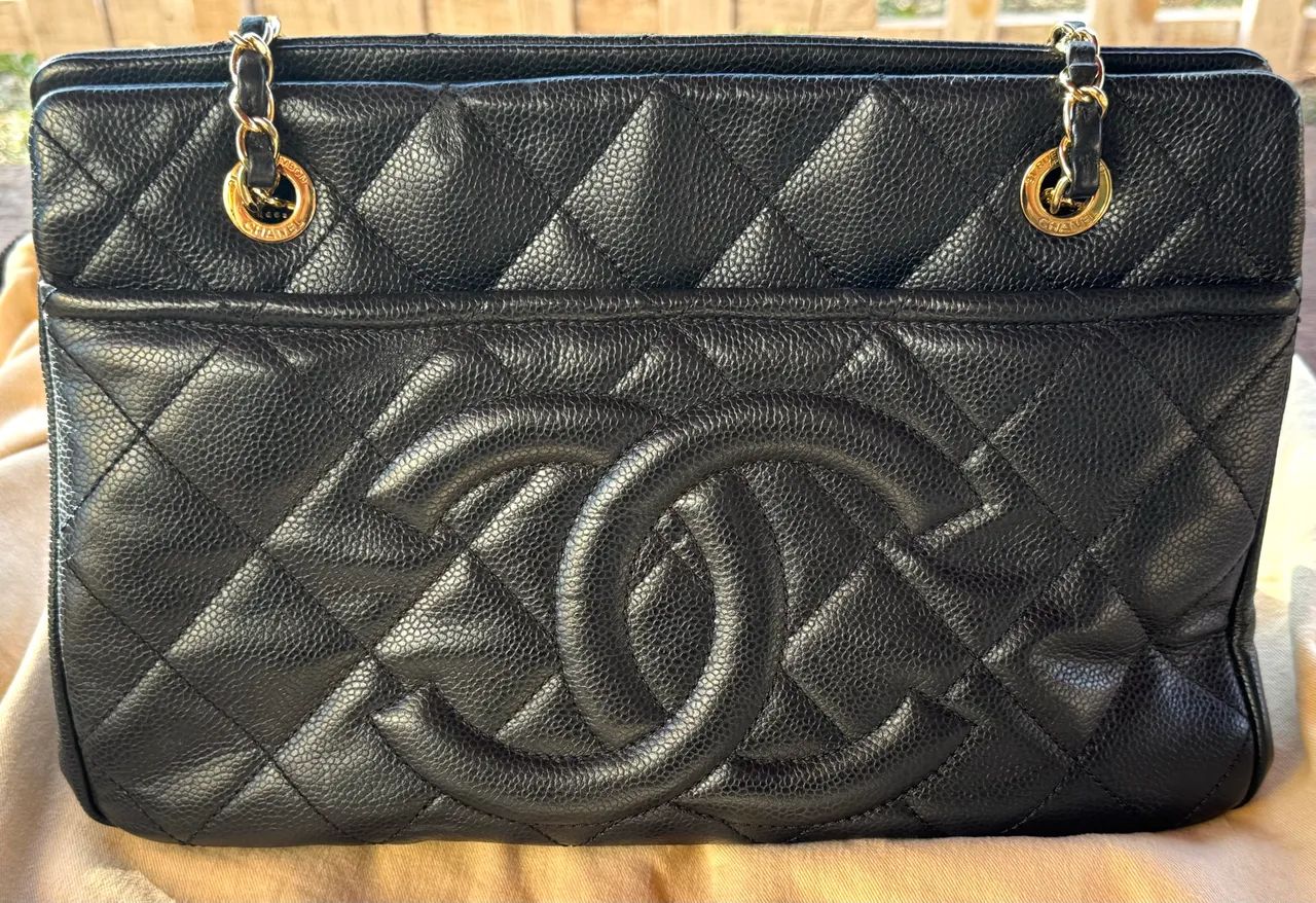 Chanel timeless cc shopper tote 