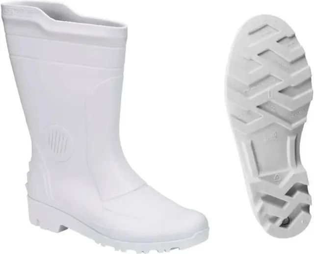Bota Botina Branca PVC cano médio Nova do número 40 ao 43 - Foto 3
