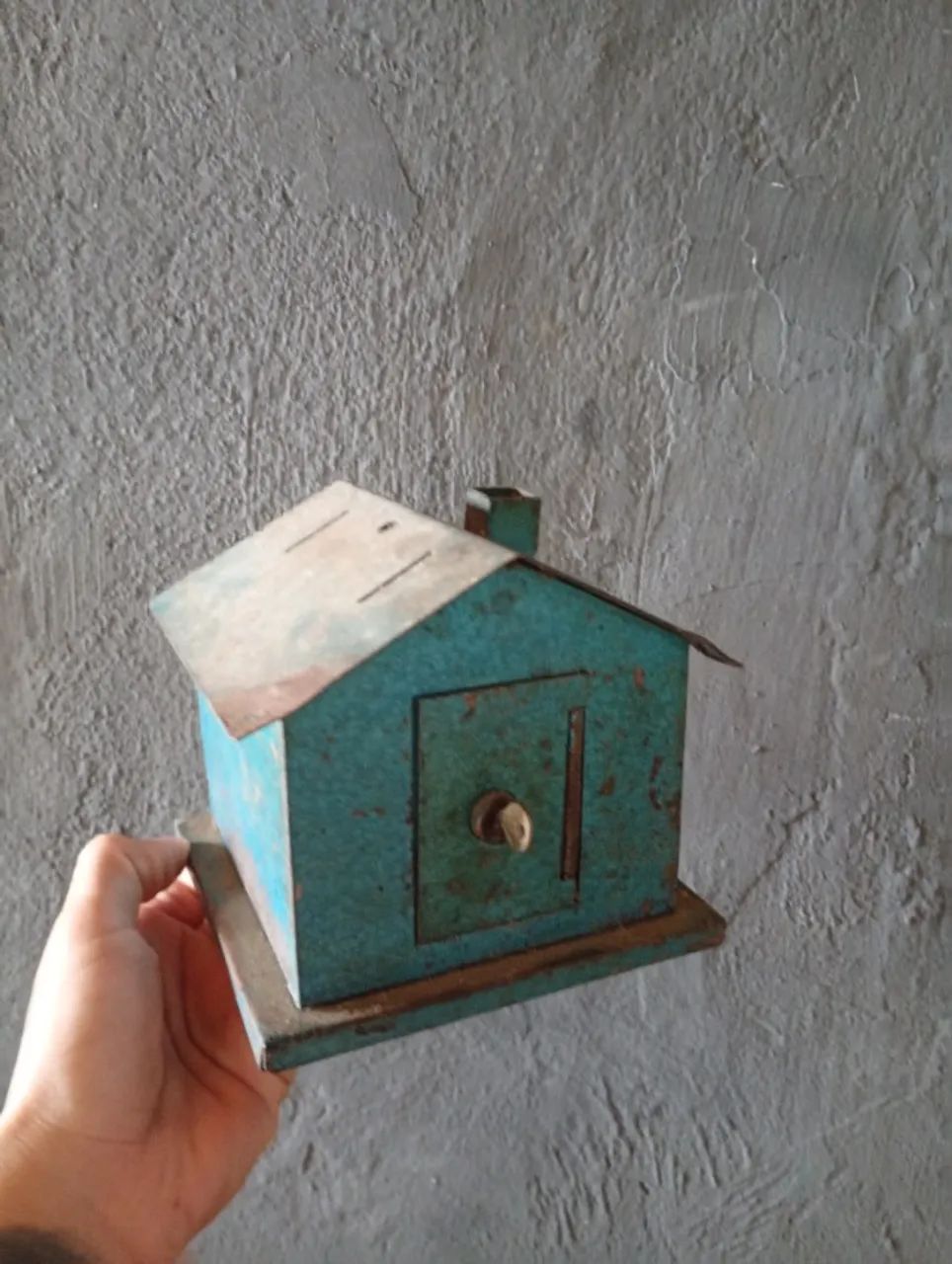 Cofre casa antigo de ferro  - Foto 2