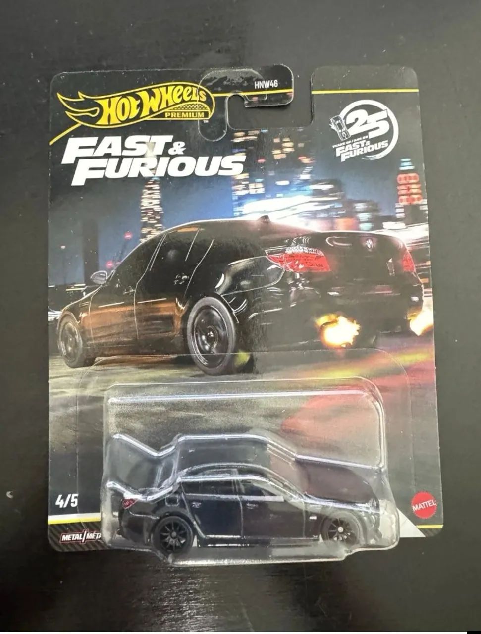 Hot Wheels 2026 BMW M5 Preto "Velozes e Furiosos 25º Aniversário" Q JHW62-7B - Foto 2