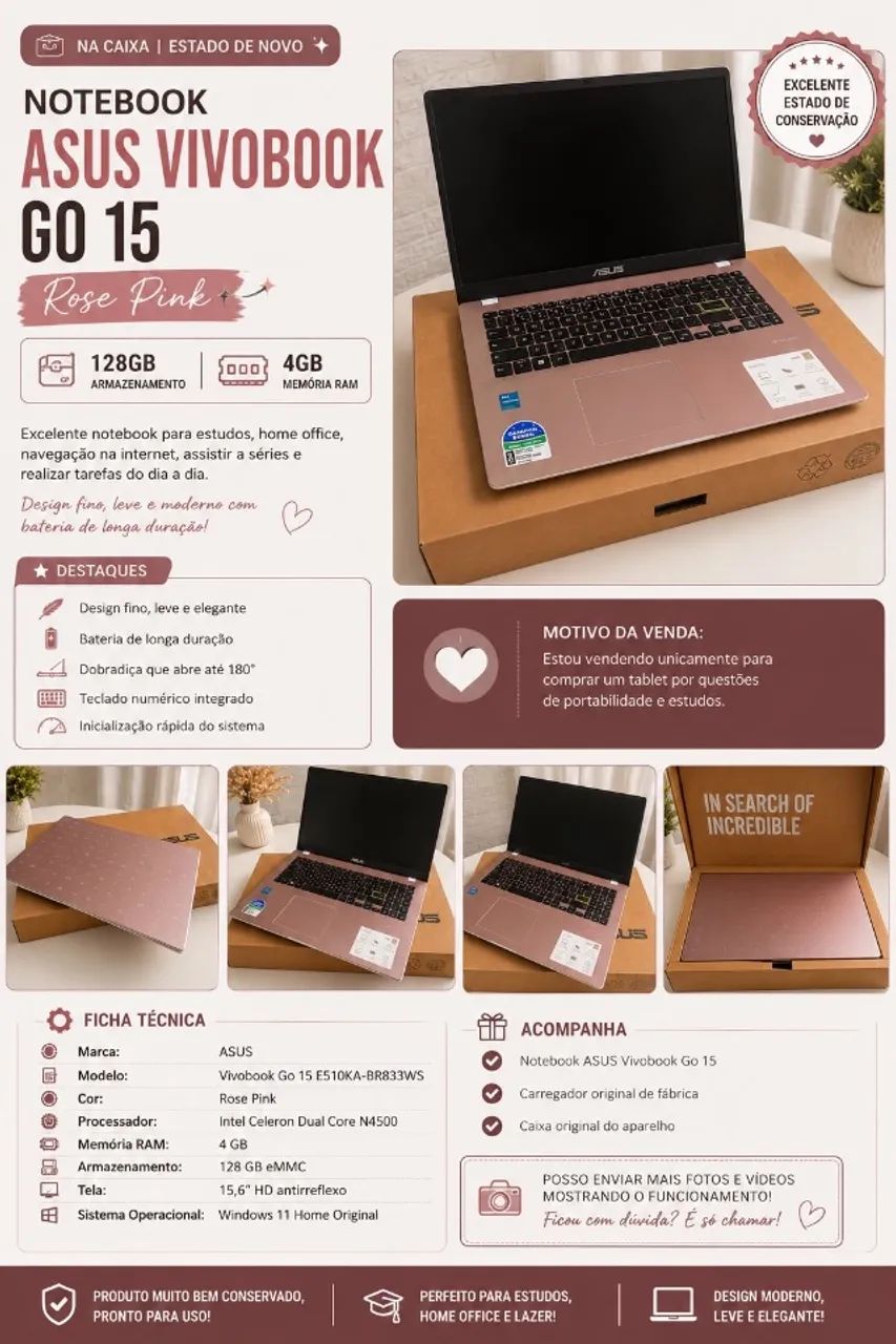 NOTEBOOK ASUS VIVOBOOK 15 - Foto 2