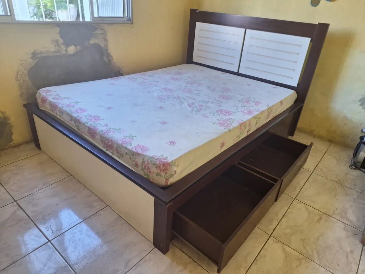 CAMA DE CASAL COM 4 GAVETÕES  - Foto 3