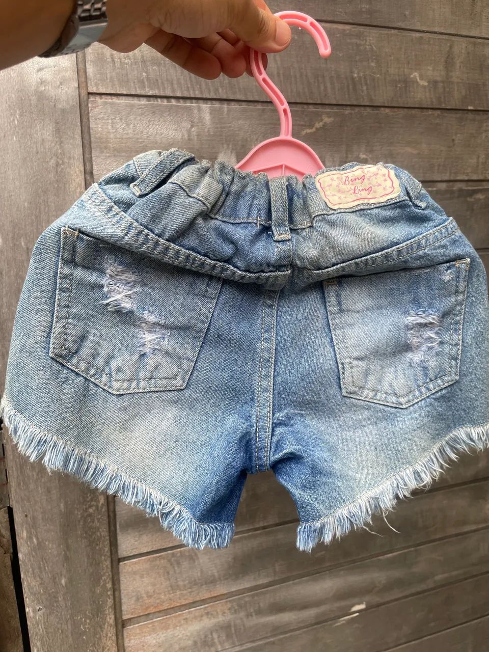 short saia jeans infantil - Foto 2