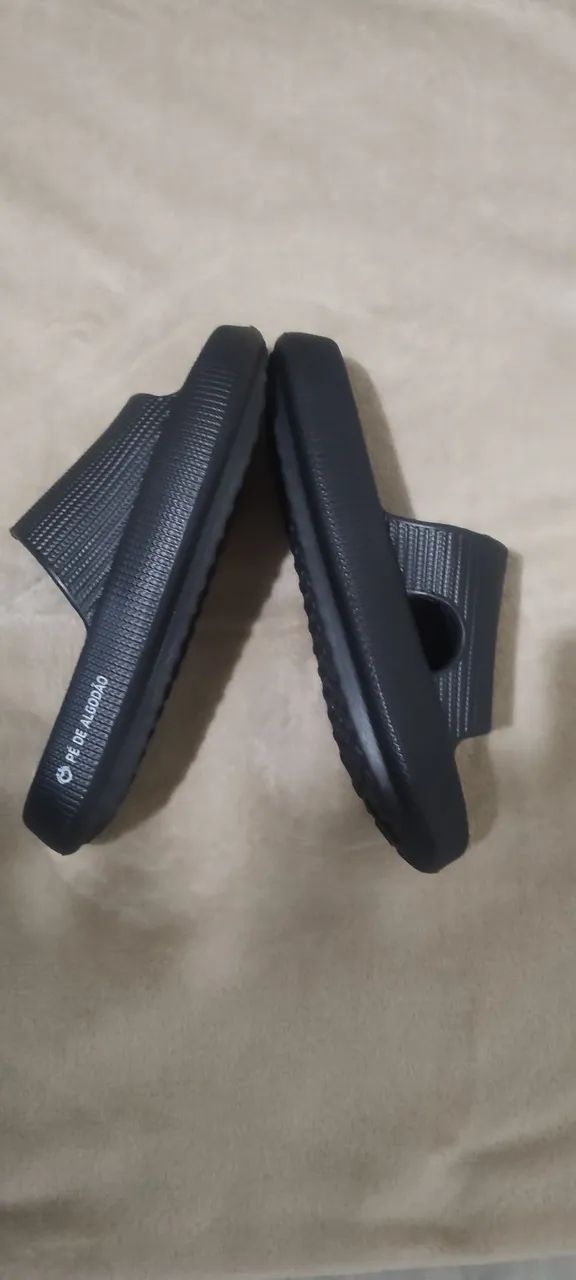 Chinelo Pé de Algodão - Cor : Preto  - Foto 2