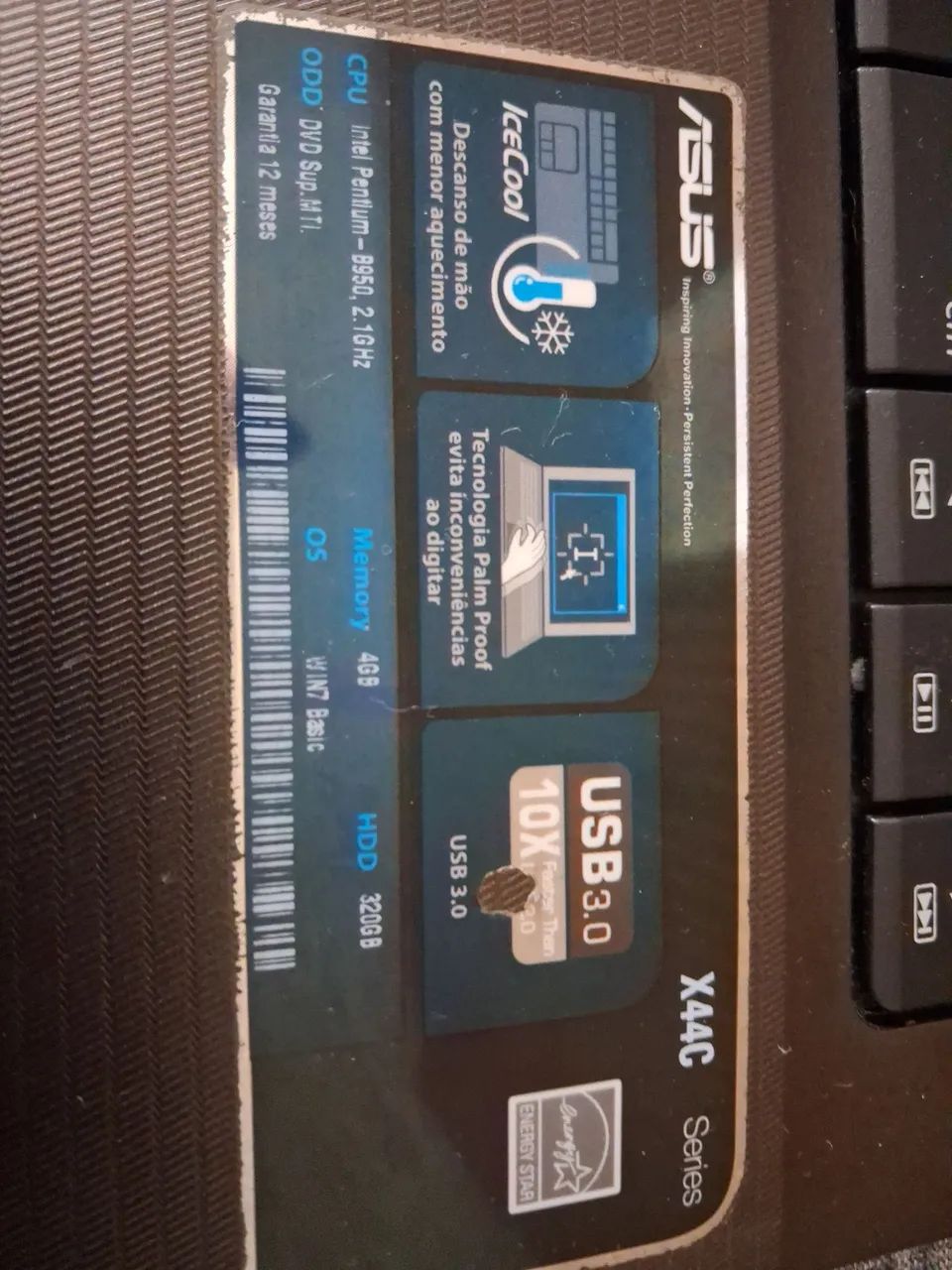 Vendo Notebook Asus Windows 7 usado - Foto 2
