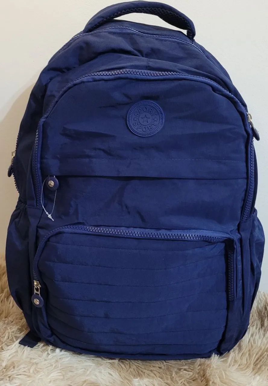 Mochila grande, impermeável, nova,azul - Foto 2