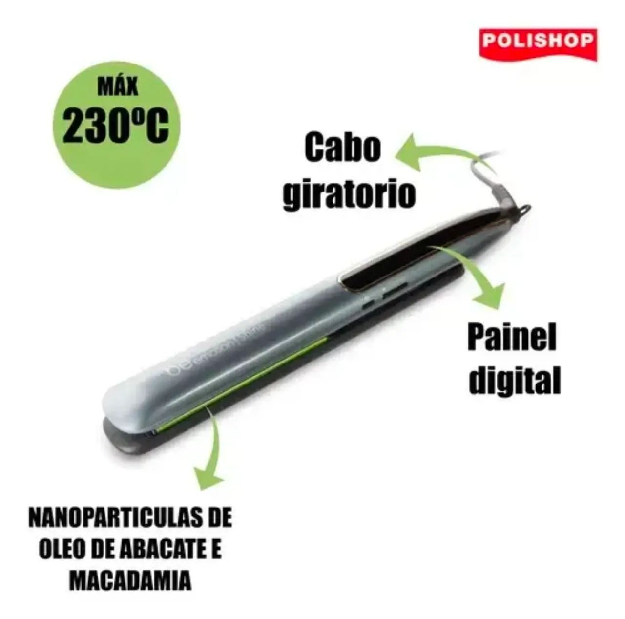 Prancha de Cabelo Shine Nutrah Be Emotion - Foto 4