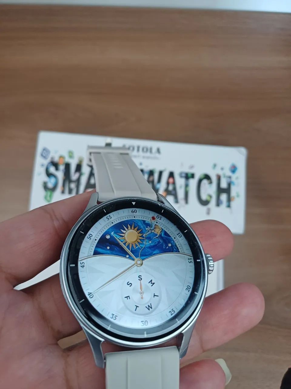 Smartwat redondo faz e recebe ligação  - Foto 5