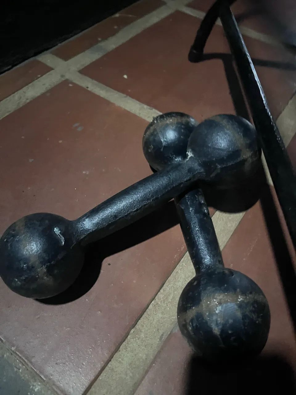 Par  halter 3kg ferro pintado - Foto 3