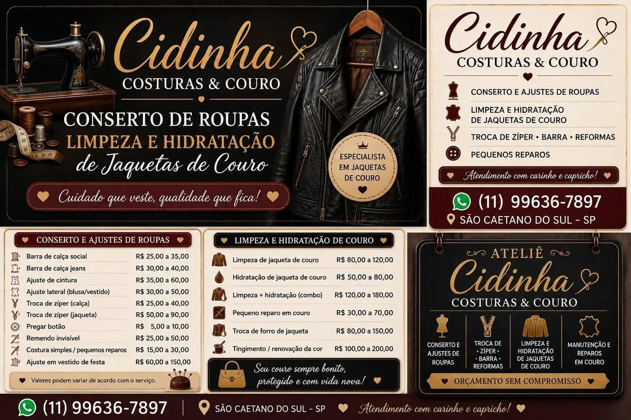 Consertos. Reformas de roupas