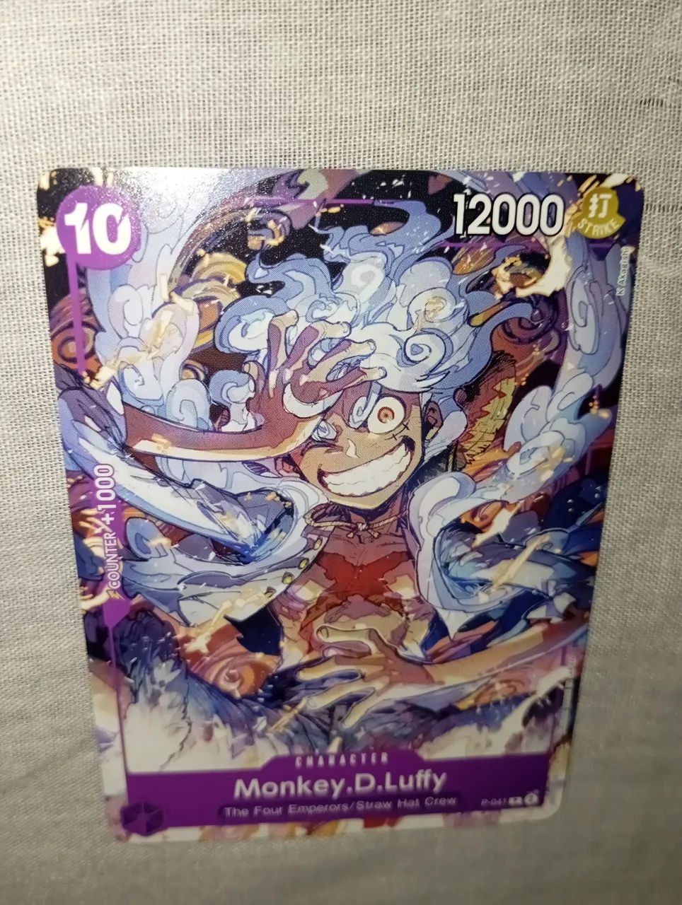 Carta One Piece Monkey D Luffy Gear 5 Promo Original em Perfeito Estado - Foto 3