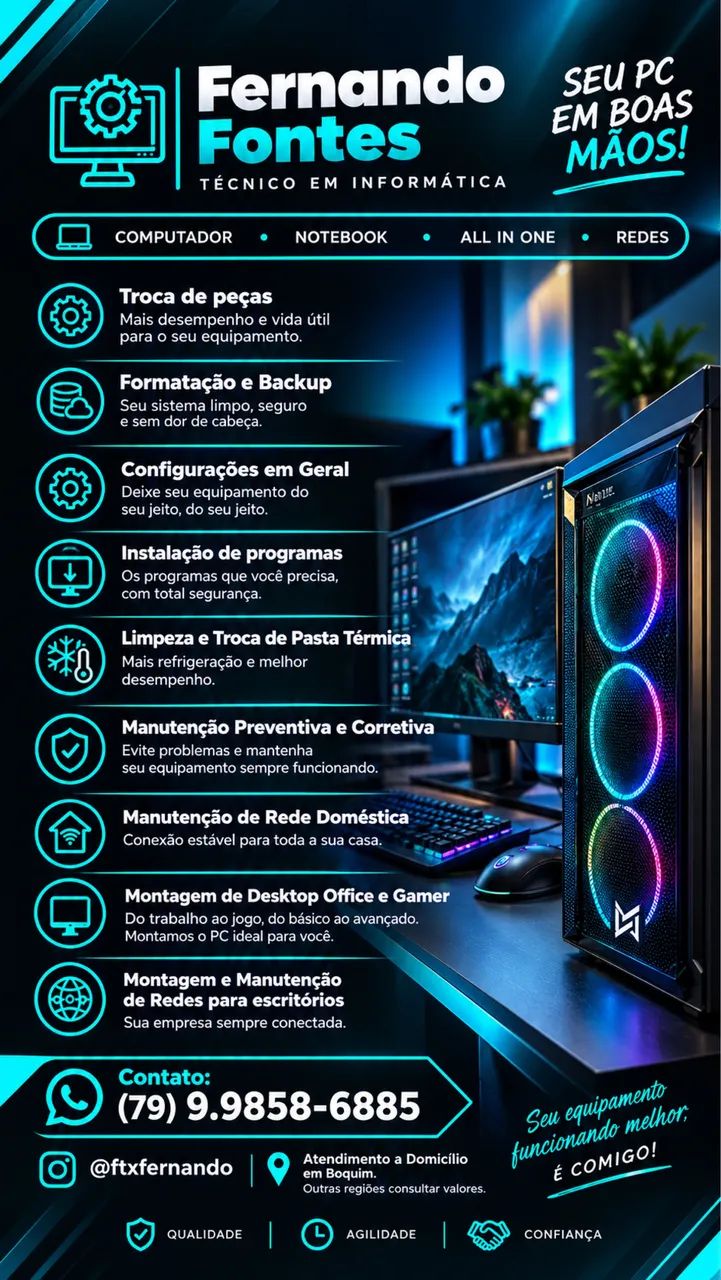 Manutenção de Computadores e Notebooks - Técnico em Informática