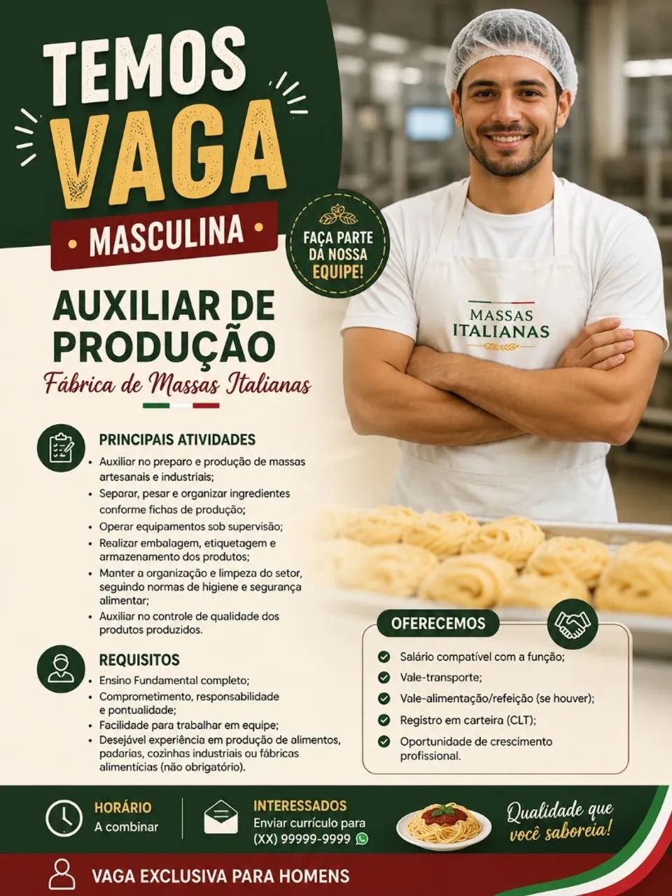 Auxiliar de produção 