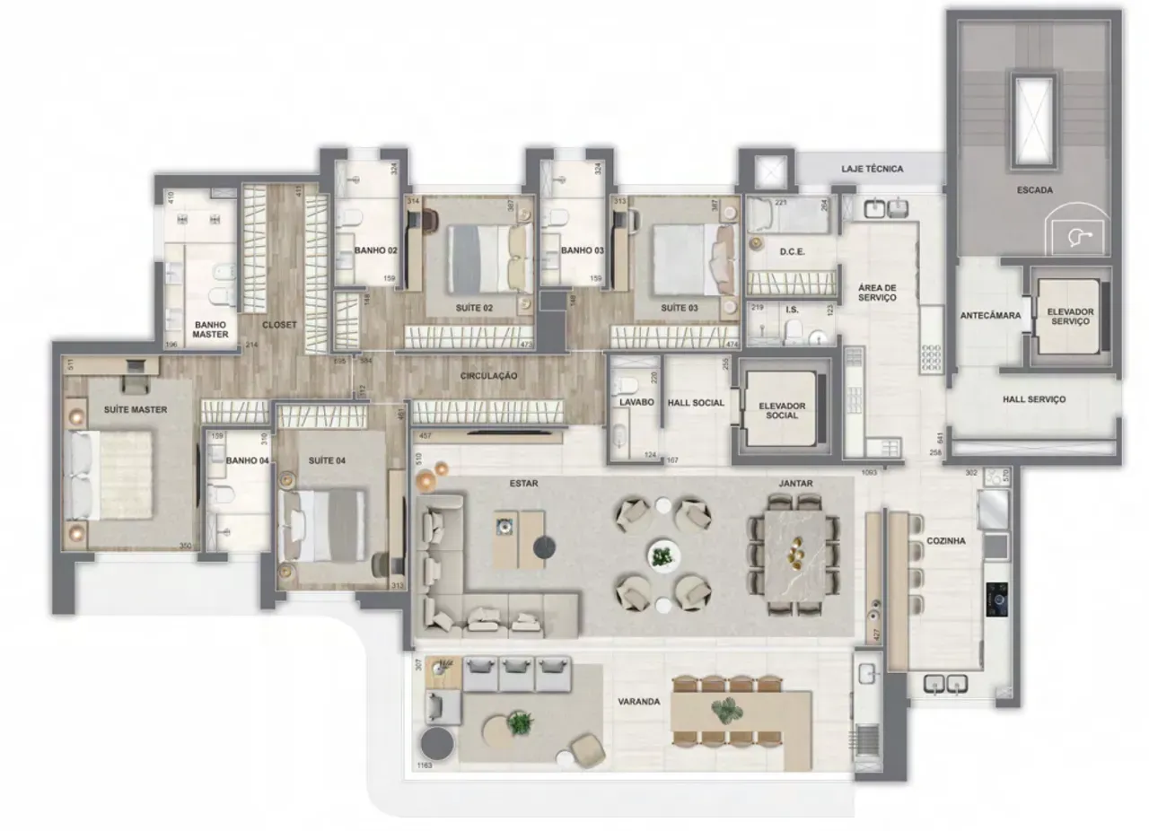 PLANTA 266m²
