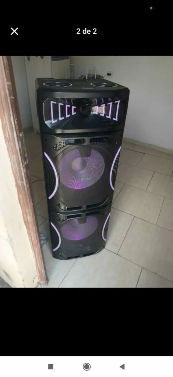  CAIXA DE SOM PHILCO PCX EXTREME 3500W RMS  - Foto 2