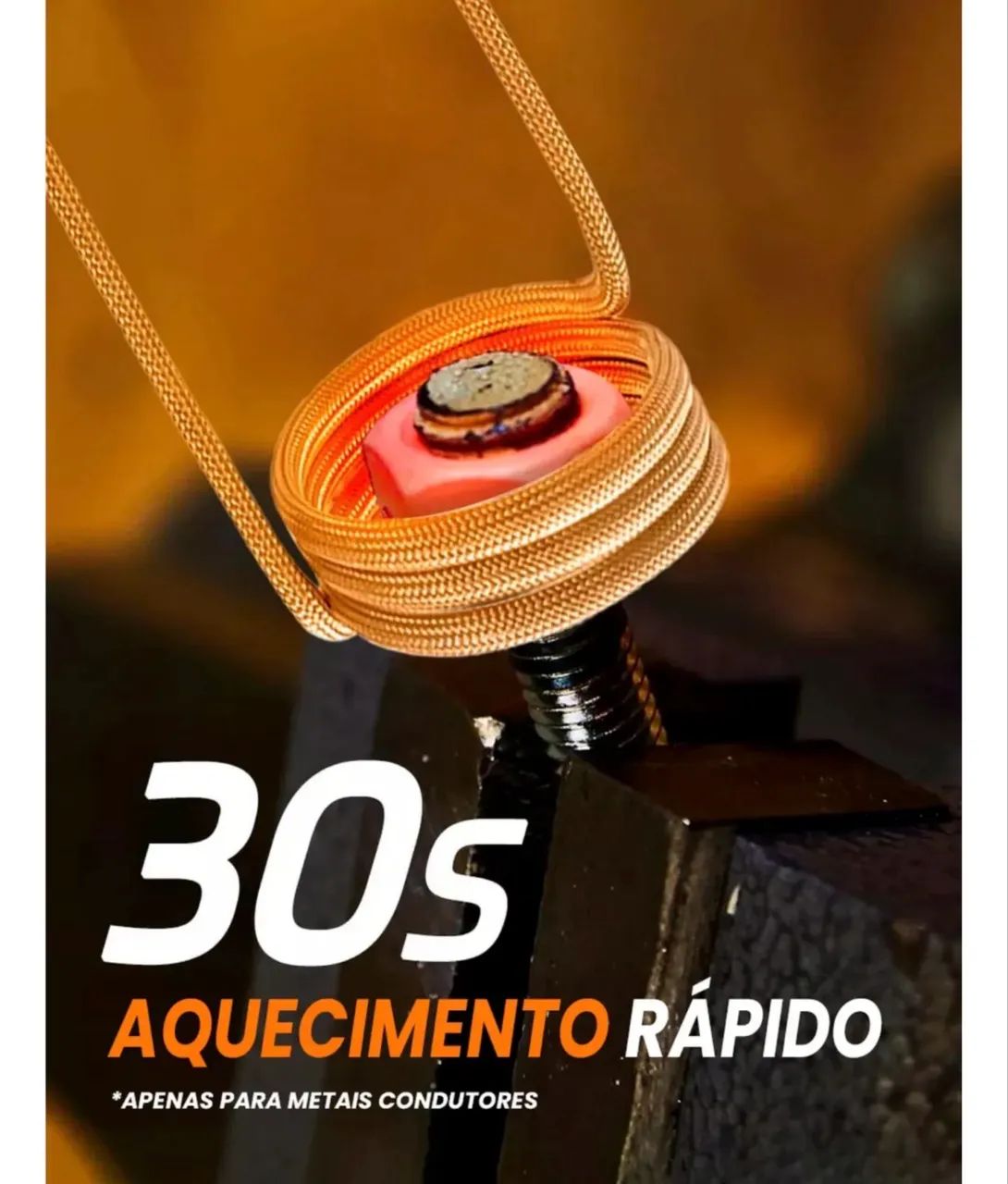 Aquecedor de indução eletromagnética portátil, - Foto 5