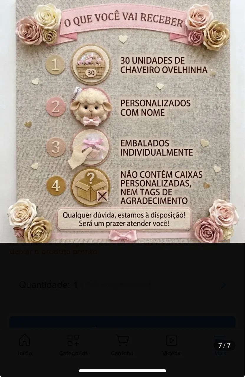 30 lembrancinhas chá de bebê e maternidade envio rápido  - Foto 4