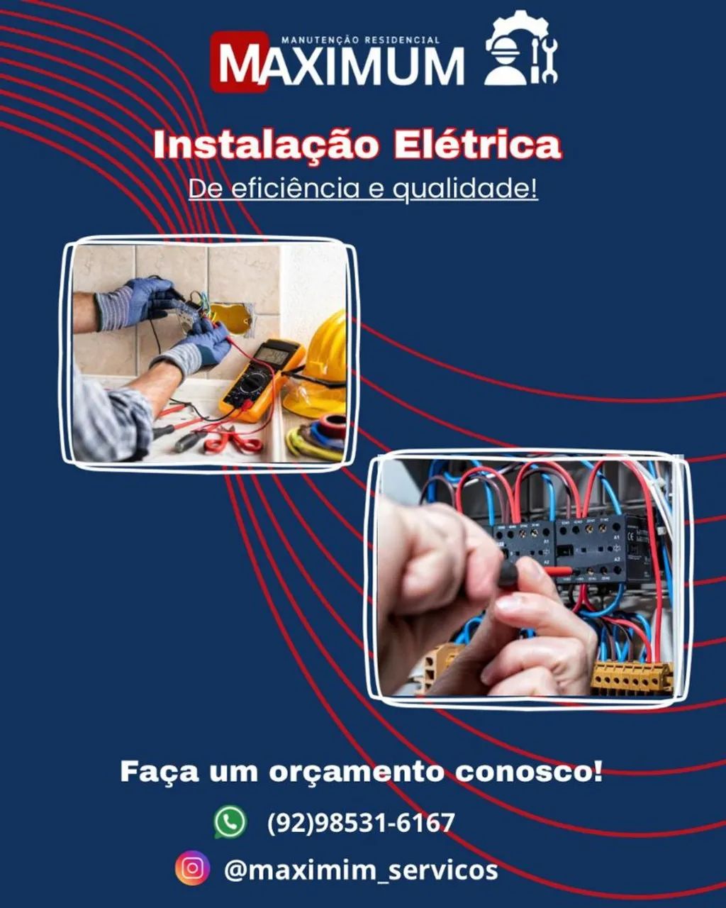 Elétrica residêncial e comercial em geral.