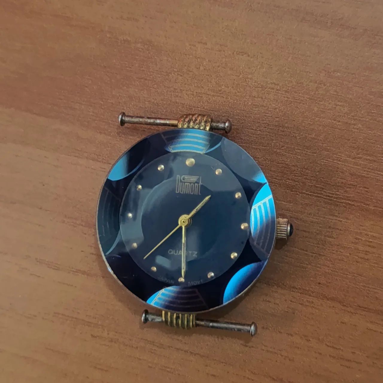 Relógio DUMONT Quartz Azul Lapidado Sem pulseira 