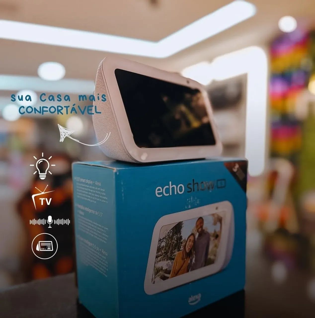 Alexa Echo Show 5 3Gen Disponível Lacrado - Foto 2