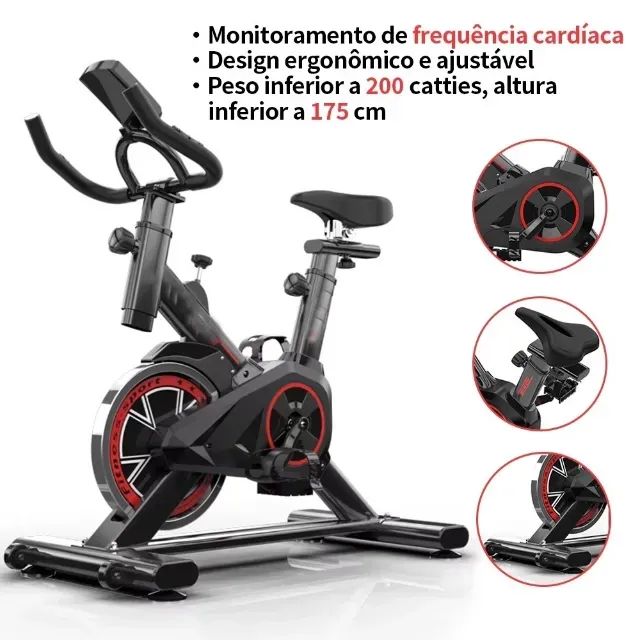 Bicicleta Ergométrica Spinning c/ garrafa - SH TOOLS - Foto 2