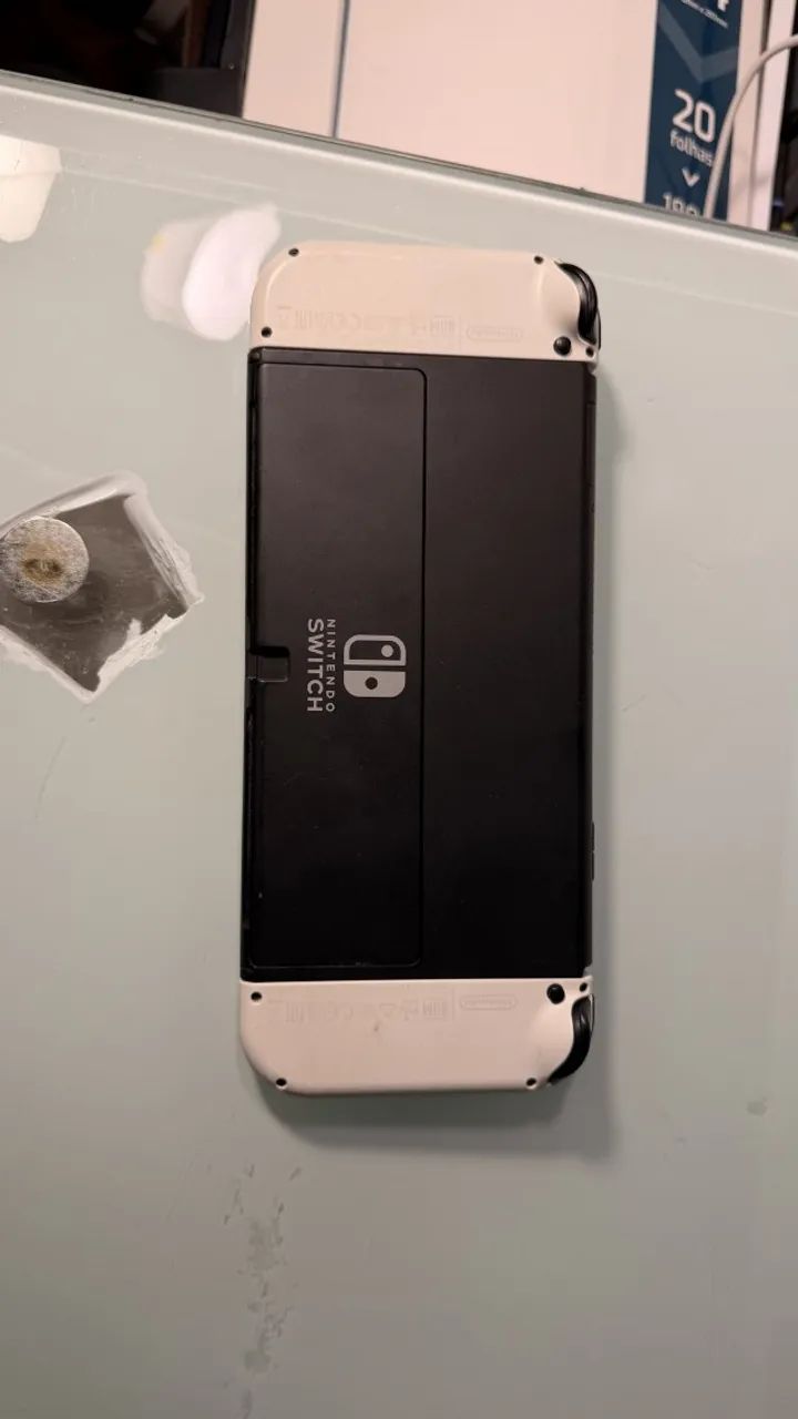 Nintendo Switch OLED branco + Joy-Con extra Splatoon ? original, online ok - Foto 2