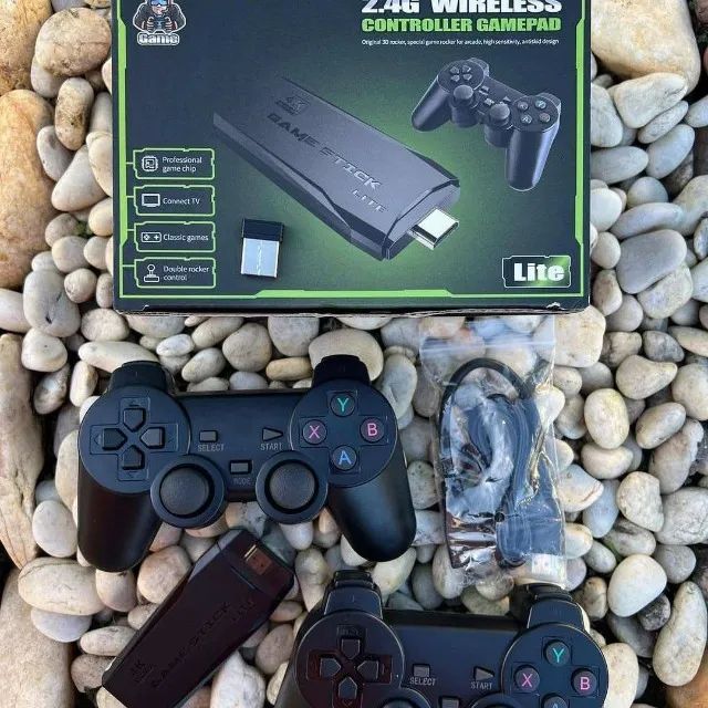 Vídeo game mais de 10.000 jogos 2 controles