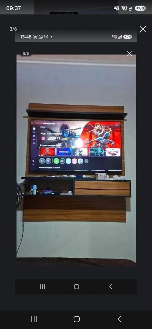Smart TV 4K 55 polegadas com Alexa comando de voz bixby TV tudo em um já com canais