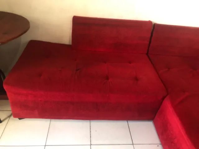 Sofá de canto vermelho  - Foto 3