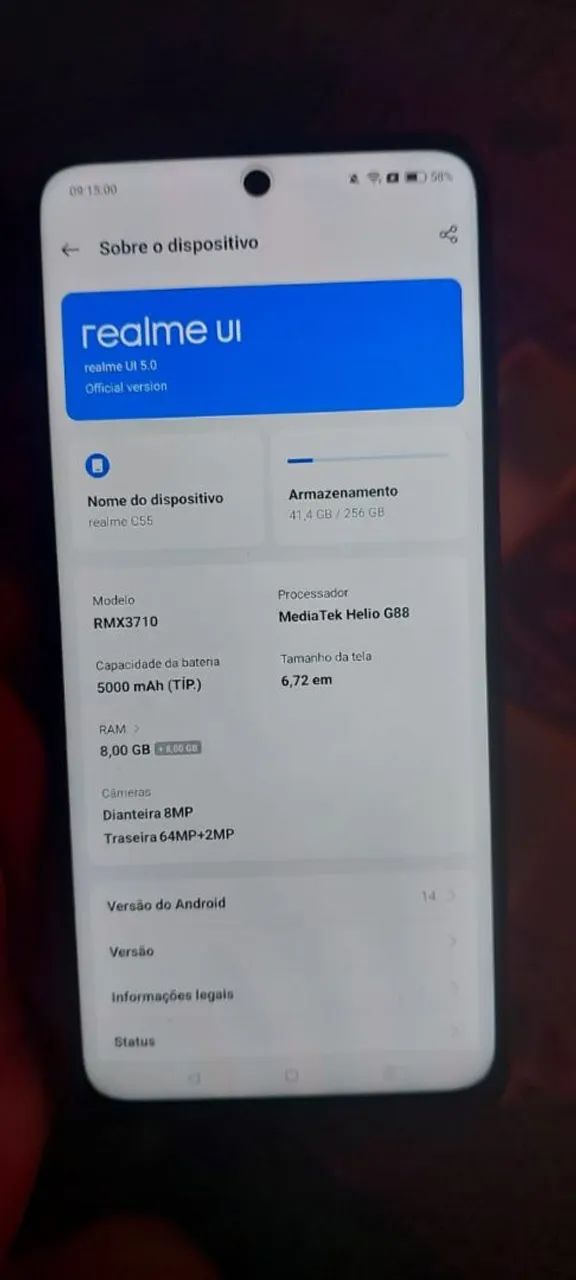 Celular/ Smartphone Realme C55 256 Gb com 8 GB de ram - Foto 2