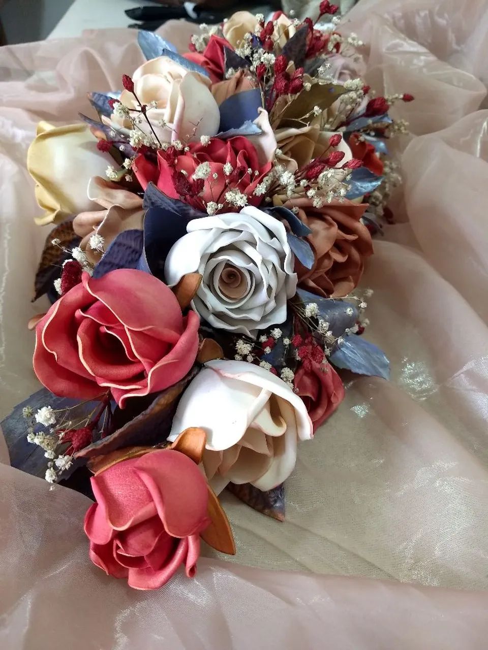 Buquê de noiva rosas eternas 
