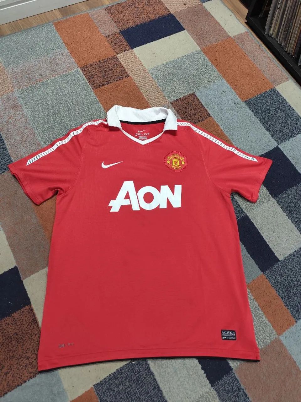 Camisa oficial Manchester United home (2010/2011) - tamanho G