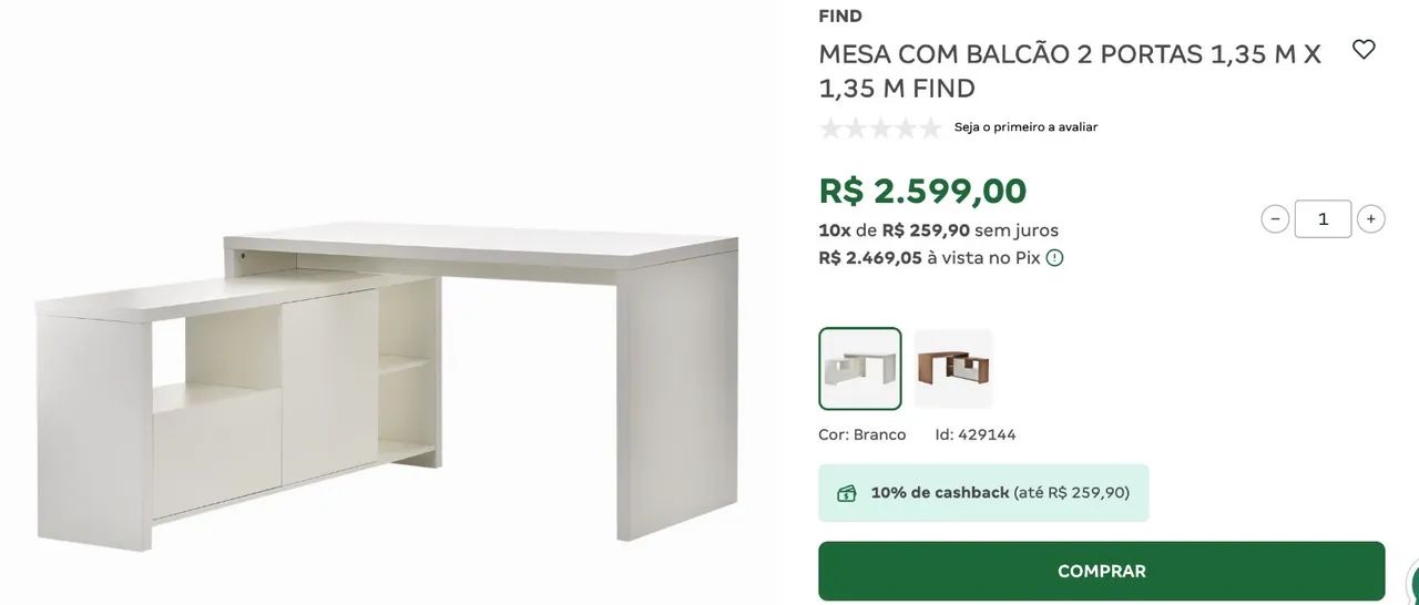 Mesa de escritório em L - Foto 4