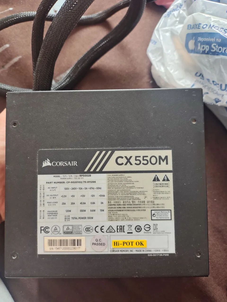 Fonte CORSAIR CX550M - Foto 2