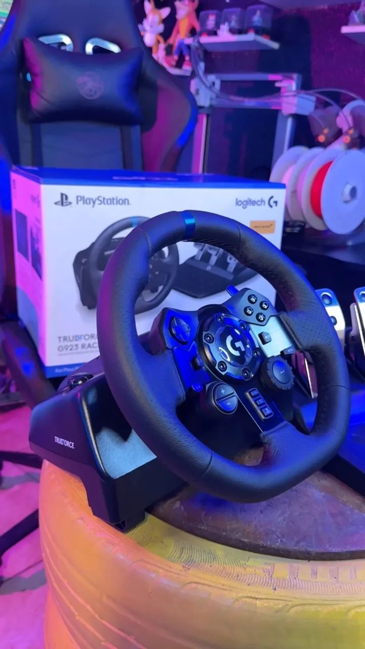 Volante Logitech G923 para PS5, PS4 e PC com Force Feedback TRUEFORCE - Foto 2