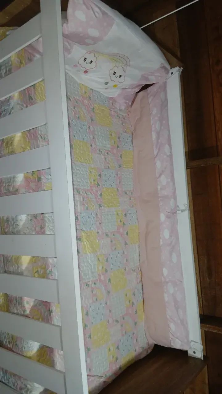 Berço e kit berço para bebê (menina) - Foto 3