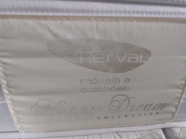 Cama King Size com Colchão de Molas Ensacadas - Bom Estado - Foto 3