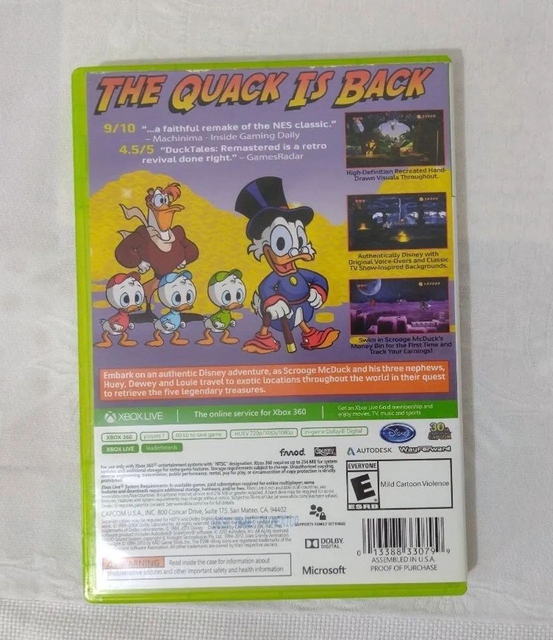 DuckTales Remastered Xbox 360 ( retrocompativel) - Mídia Física Original- - Foto 2